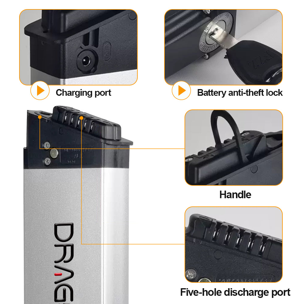 | Dragon core | 48v Ebike Battery Folding e-bike Battereies 48v 13Ah for Battery Built-in Electric Bike batteria for 350w-1000w E Bike Foldable e-Bike with Charger BMS (48v 13ah)