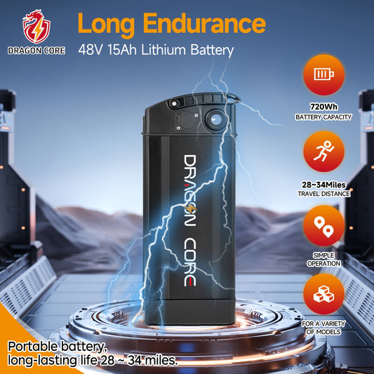 | Dragon core | 48V 15/20/25/30Ah Li-ion Batteries for Small Folding E-Bikes